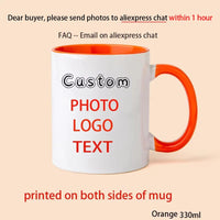 Personalised Your Photo Mug, Custom NAME IMAGE  Cup,Customize Coffee Mugs, Tea Cups, Mothers' day, Fathers' day Wedding Gift Quick Pick Grocers