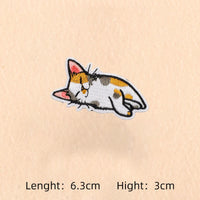 Cute Cartoon Cat patch Embroidery Patches on clothes Children's clothing Animal Interesting Embroidery Accessories Iron patch Quick Pick Grocers