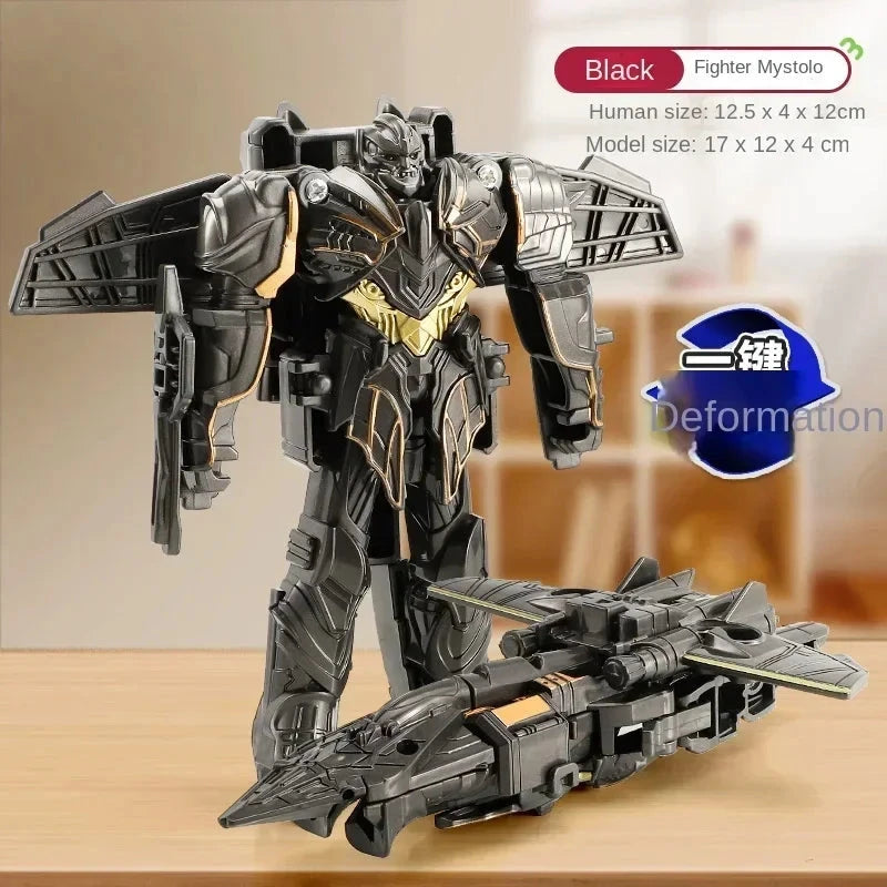 Transformation Car Anime Robot Model One Step Deformation Robot Toy Kid Puzzle Toy Deformation Car Action Figure Model Econic Blanks