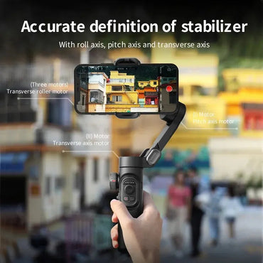 AOCHUAN 3-Axis Handheld Gimbal Stabilizer SmartXE for Smartphone for iPhone Android AI Face Tracking TikTok Vlog Quick Pick Grocers