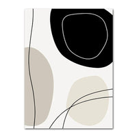 Geometric Leaf Rainbow Abstract Boho Canvas Prints Bohemia Line Poster Nordic Room Wall Aesthetics Art Painting For Home Decor Quick Pick Grocers
