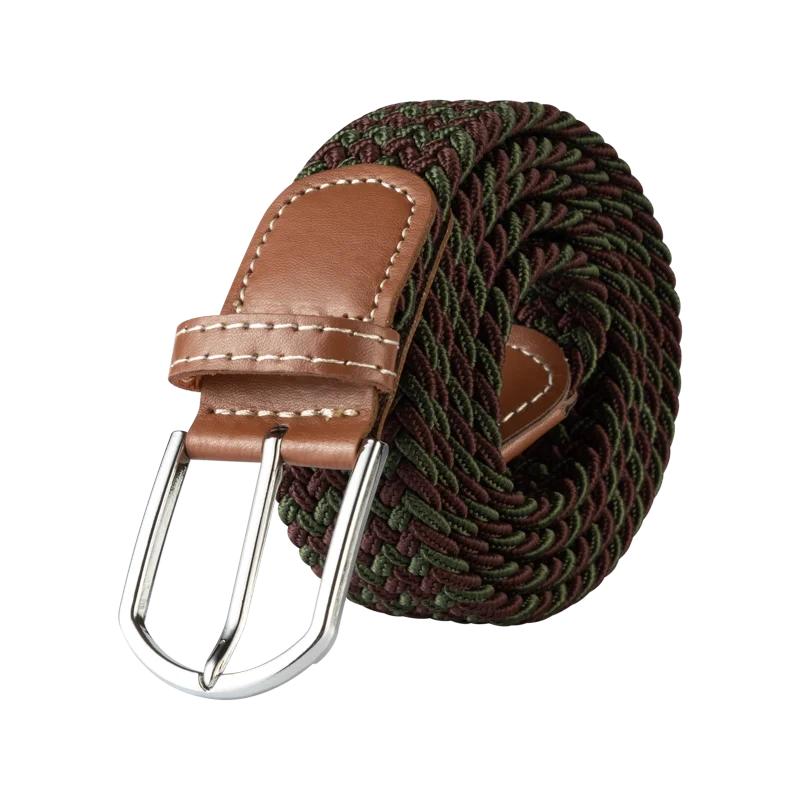 107/120/130CM Fashion Female Elastic Casual Stretch Woven Belt Unisex Canvas Elastic Belts for Women Jeans Pin Buckle Men Belt Quick Pick Grocers