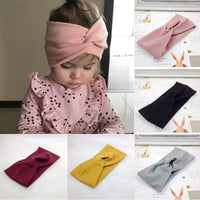 Large Size Baby Headband Girls Yoga Sport Kids Children Adult Women Bandage Solid Twisted Knotted Soft Hair Accessories Turban Purest Peak