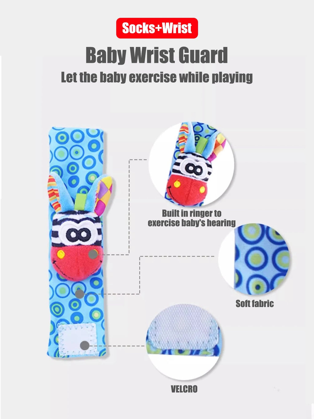 4pcs/Set Baby Infant Wrist Rattle Socks Toys 0-12 Month Girl Boy Early Educational Development Cute Toddlers Sensory Gifts Purest Peak