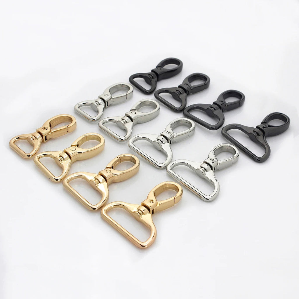 1piece Metal Carabiner Snap Hook Trigger Lobster Clasp Clip Swivel Spring Gate Leather Craft Pet Leash Bag Strap Belt Webbing Quick Pick Grocers