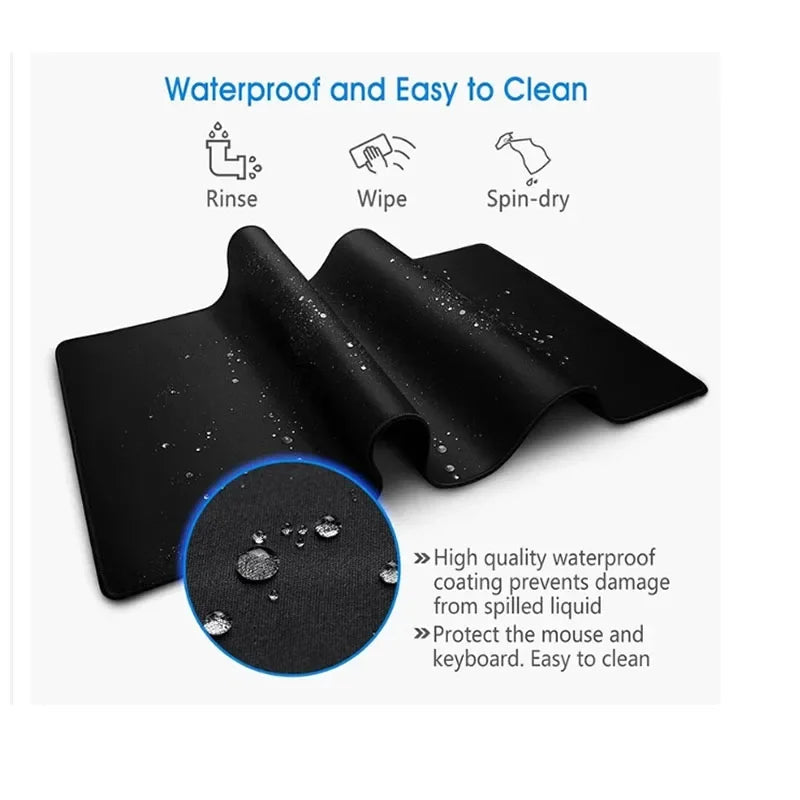 Samurai Warrior Mouse Pad Gamer Computer Accessories Keyboard Table Mat Black Mousepad Company Gaming Laptop Desk Accessory Pc Quick Pick Grocers