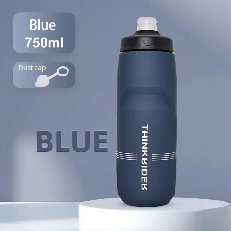 ThinkRider 620ml/750ml Bicycle Bottle MTB Road Bike Water Bottle Outdoor Sports Plastic Portable Large Capacity Drink Cycling Quick Pick Grocers