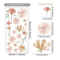 Boho Flowers Wall Stickers Child Watercolor Bedroom Living Room Home Decor Art Eco-frienly Removable Decals PVC Murals Econic Blanks