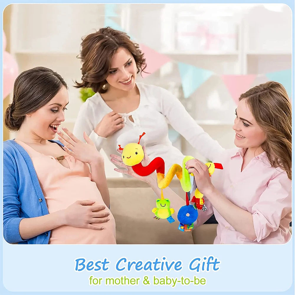 Cute Activity Musical Spiral Crib Stroller Car Seat Travel Hanging Toys Baby Boys Girls Rattles Toy Econic Blanks