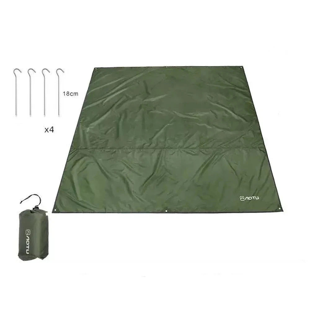 Waterproof Camping Tent Tarp Hammock Rain Fly Footprint Ground Cloth Shelter Sunshade Beach Picnic Blanket Mat for Outdoor Econic Blanks