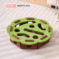 Cat Puzzle Toy Felt Puzzle Box Cat Exercise Toy With Ball Indoor Sports Entertainment Hunting Cat Toys For Indoor Cats Quick Pick Grocers
