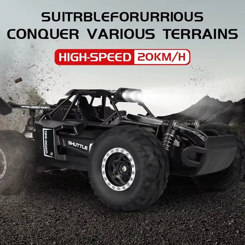Remote Control Car RC Drift Racing 1:16 Vehicle Off Road Alloy 2.4G Radio High-Speed Trucks With LED Light Climbing Gift Kid Toy Econic Blanks