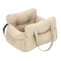Dog Car Seat with Safety Belt - Non-Slip Pet Car Bed for Small Dogs, Washable Travel Carrier with Secure Straps for Safe Car Quick Pick Grocers