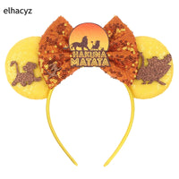 New Christmas Halloween Mouse Ears Headband Cartoon Sequin Bows Headband Birthday Party Princess Cosplay Costume For Women Adult Quick Pick Grocers