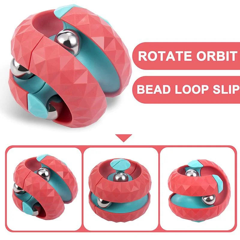 Orbit Ball Toy, Fidget Cubes Top Spinning Toy, as Stress Relief Gifts & Creative Decompression Toys, Puzzle Games for Kids Econic Blanks