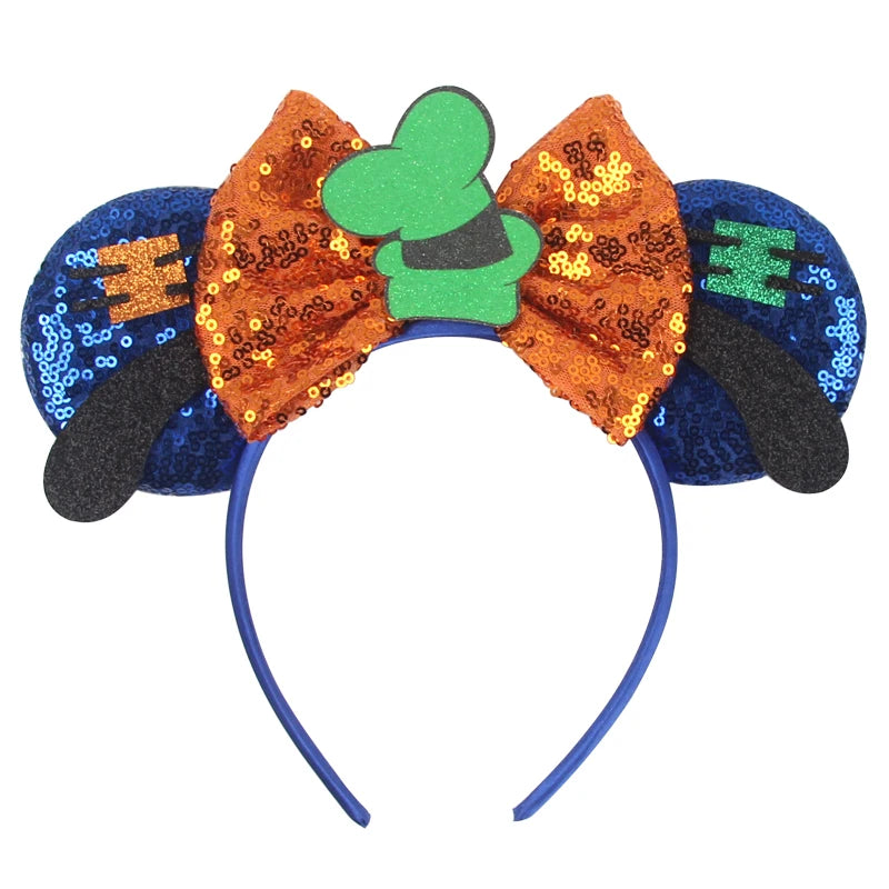 New Christmas Halloween Mouse Ears Headband Cartoon Sequin Bows Headband Birthday Party Princess Cosplay Costume For Women Adult Quick Pick Grocers