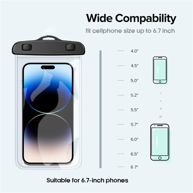 IP68 PVC waterproof phone case swimming water proof bag universal underwater phone protector pouch  cover for iPhone 15 14 13 Pr Quick Pick Grocers