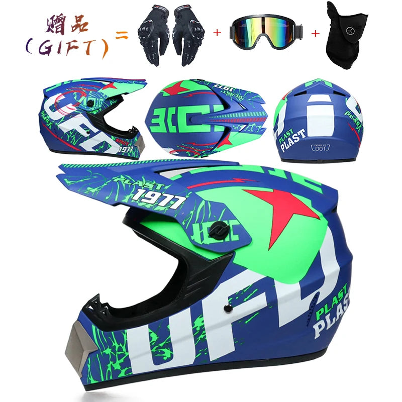 Safety Motocross Helmet Casco Motocross Bicycle Downhill Capacete ATV Cross Helmet Child Motorcycle Helmet Dot Abs 1KG Unisex