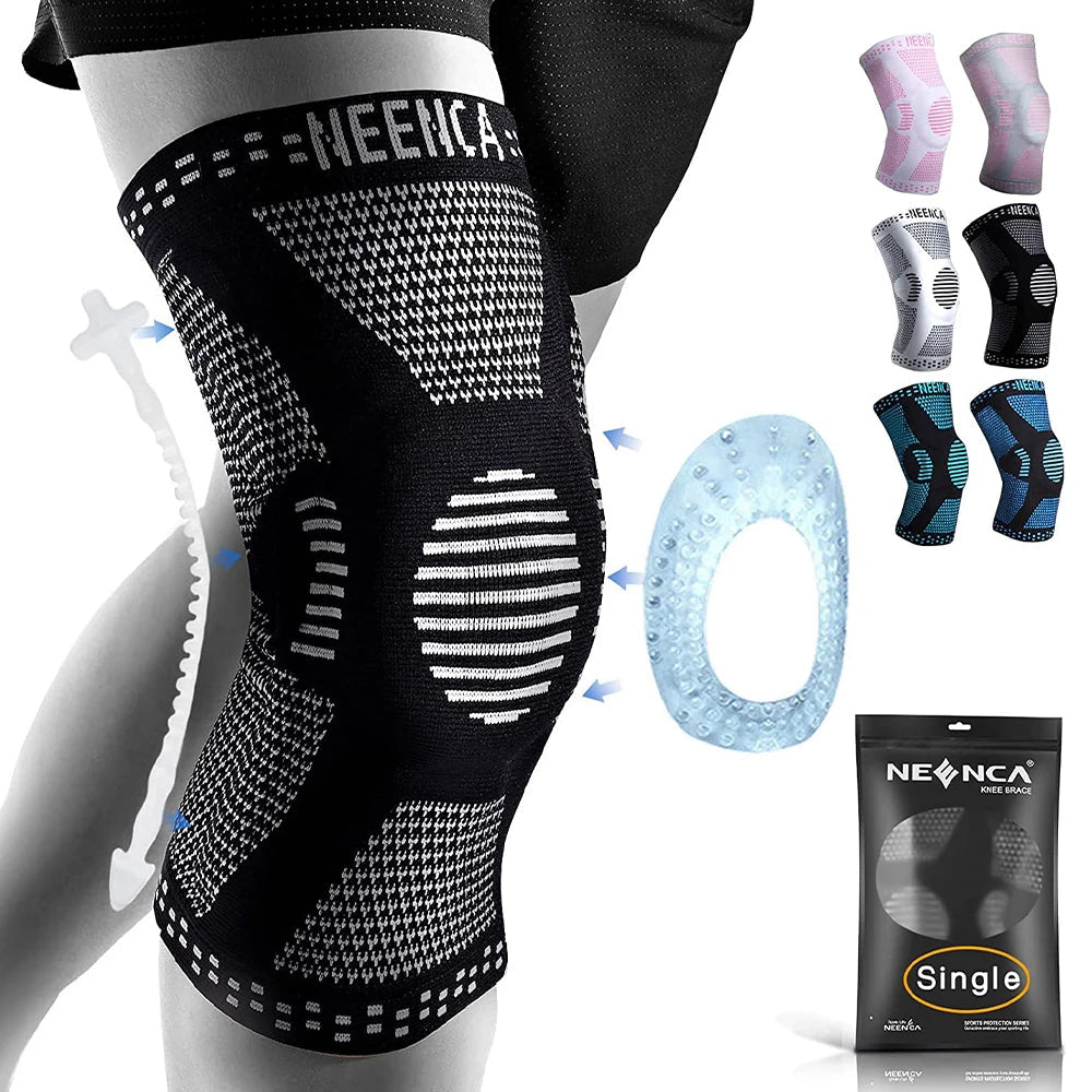 NEENCA Copper Knee Brace Knee Support with Patella Gel Pad &Side Stabilizers for Knee Pain Sport Arthritis ACL Joint Pain Relief Quick Pick Grocers