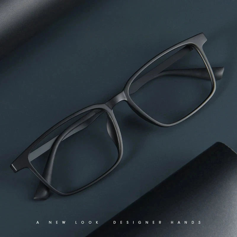 FIRADA Fashion Comfortable Glasses Retro Business Titanium Eyewear Square Optical Prescription Eyeglasses Frame For Men A1003 Econic Blanks