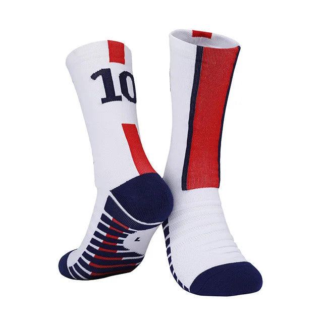 Yellow Number 10# 7# Kids Soccer Socks Blue Men's Football Sports Short Socks Outdoor Running Fast-drying Breathable Non-Slip Quick Pick Grocers
