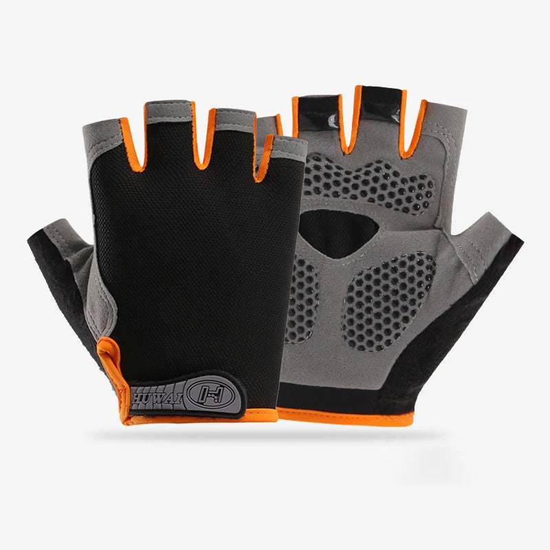 Men Cycling Bicycle Gloves Half Finger Gym Gloves Women Mitten Breathable Anti-slip Glove Fitness Sport Training Gloves Quick Pick Grocers