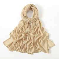 Fashion Modal Hijab Rayon Cotton Shawls Muslim Hijabs For Women Plain Scarf Big Size Headscarf Islamic Turban Headband 190*85cm Quick Pick Grocers