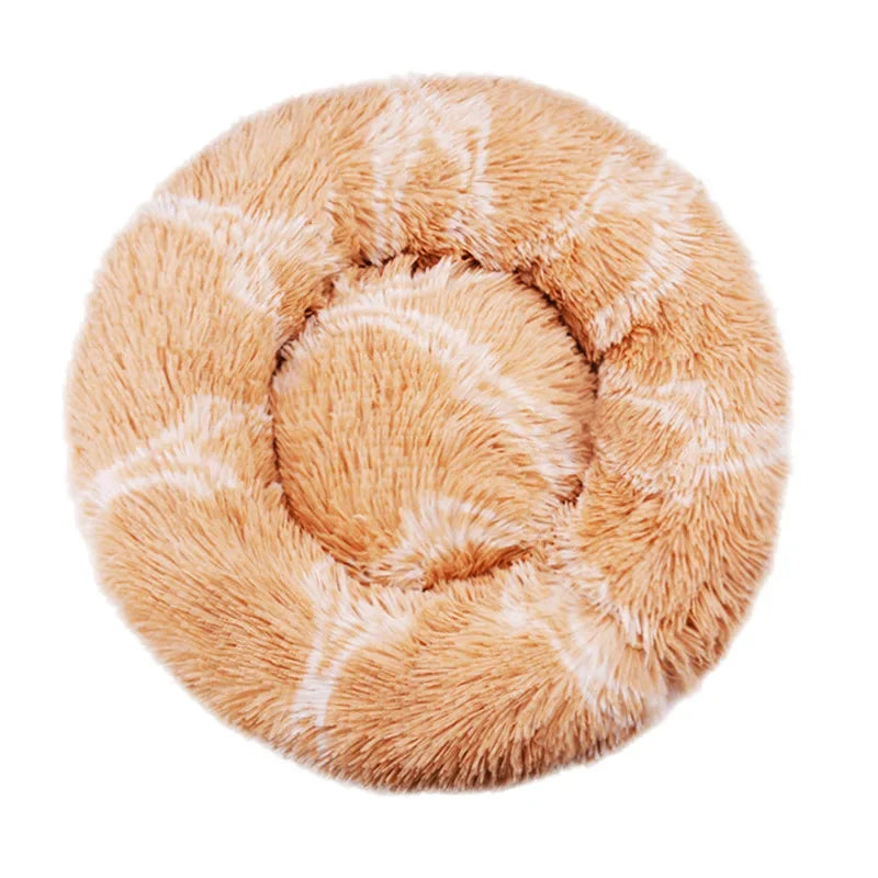 40-90cm 6 Sizes Round Pet Bed for Large Dog Bed Super Soft Cat Bed Plush Dog House for Medium Dog House Winter Warm Sleeping Quick Pick Grocers