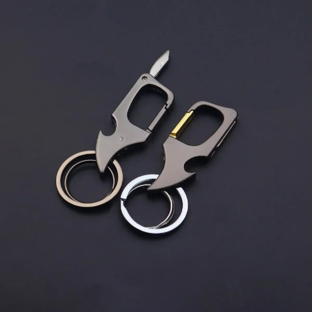 Men's Multifunctional Keychain Bottle Opener Anti-Lost Car Key Ring Creative Waist Hanging Design Econic Blanks