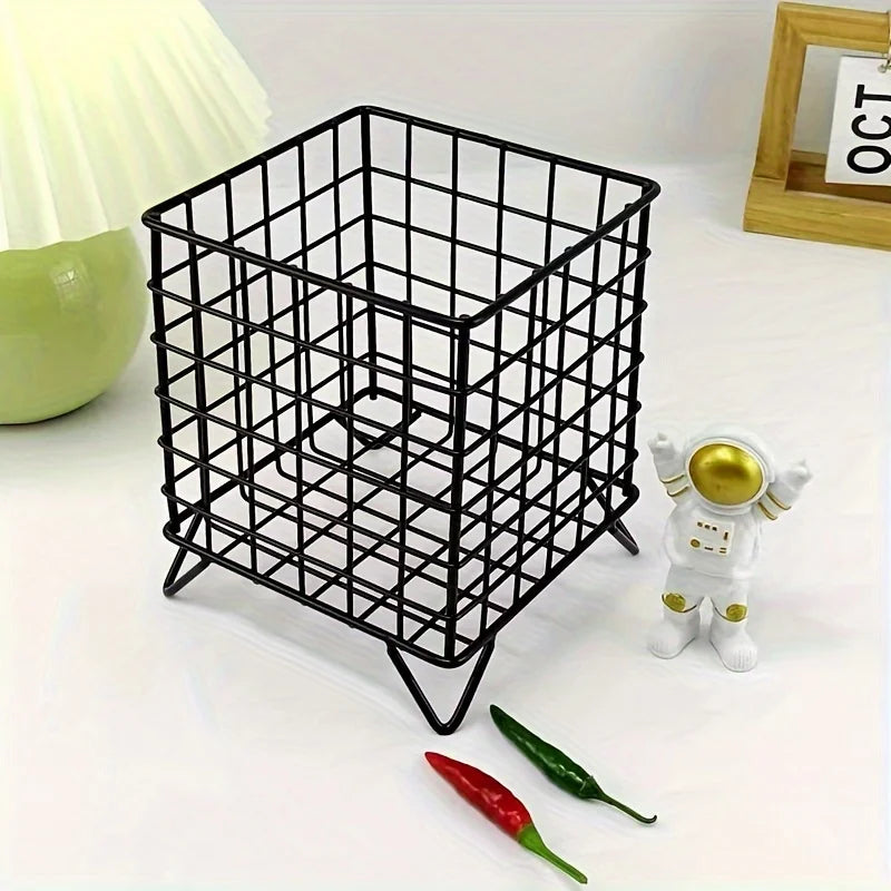 1pc Office Desk Storage Basket - Multi-functional Storage Basket, Shelf Basket Quick Pick Grocers