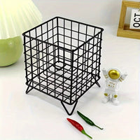 1pc Office Desk Storage Basket - Multi-functional Storage Basket, Shelf Basket Quick Pick Grocers