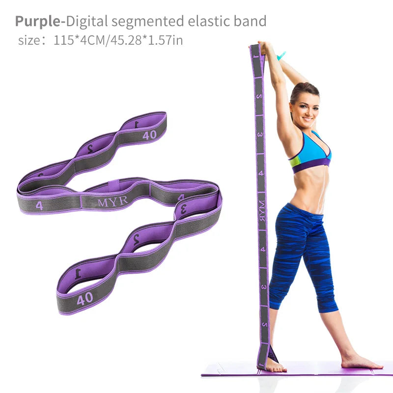 Elastic Yoga Stretching Strap with Loops, Stretch Strap for Ballet, Leg, Body, Stretch Band for Yoga, Dance, Pilates, Gymnastics Quick Pick Grocers