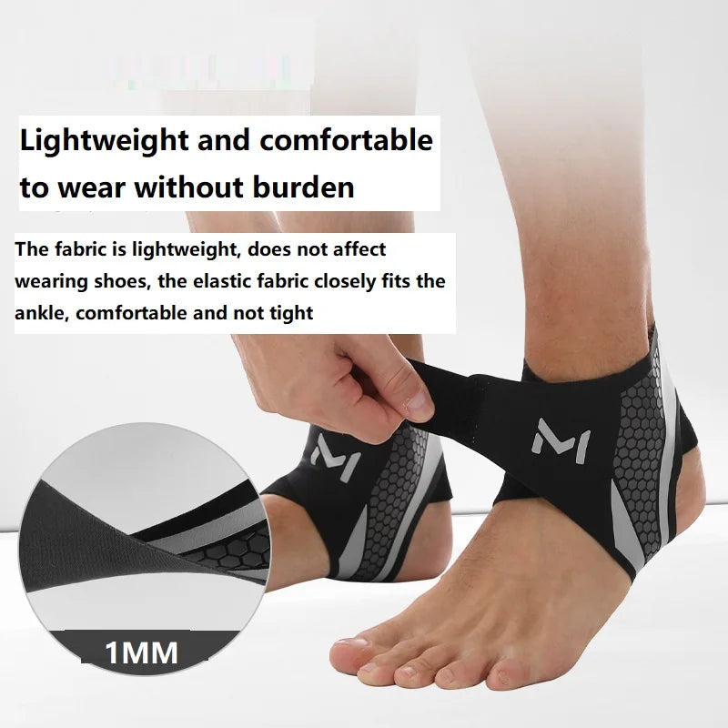1-2PCS Bandage Ankle Protector Foot Support for Pain Plantar Fasciitis Night Splint Ankle Protector Soccer Compression Anklet Quick Pick Grocers