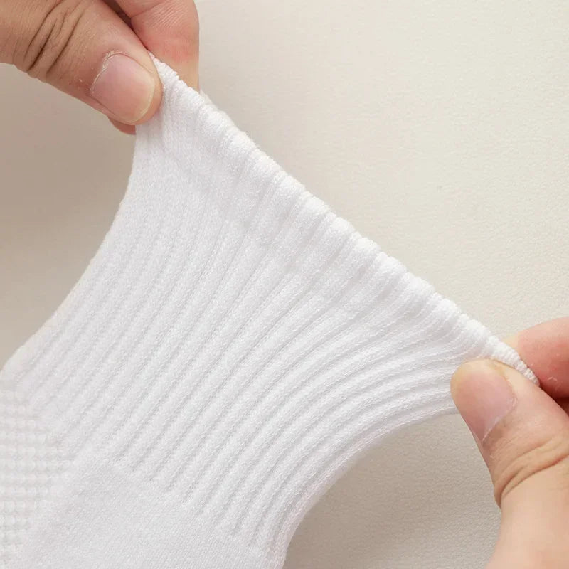 10pairs HLHYX Socks Men's Cotton Deodorant Winter Towel Bottom with Mid-tube White Stockings Thickened Sports Basketball Socks Quick Pick Grocers