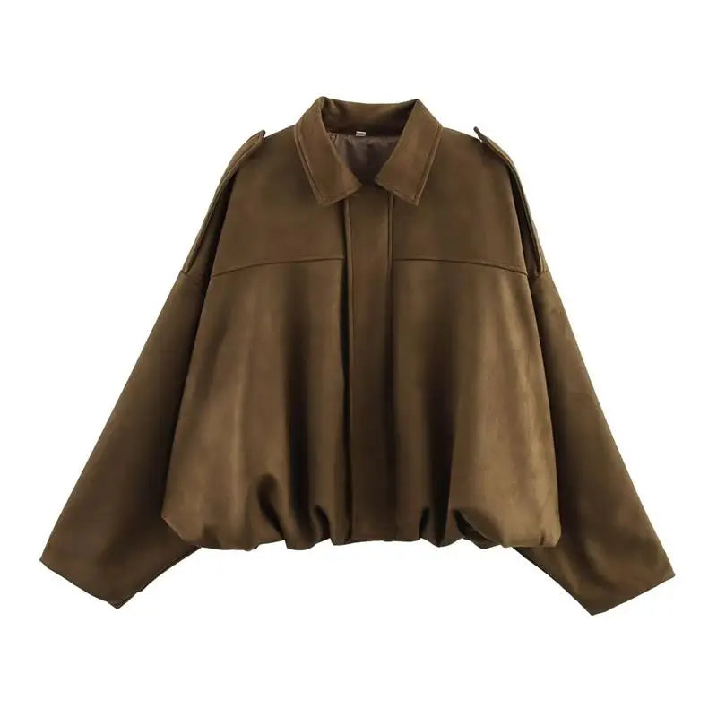 Autumn Jackets Women's 2025 New Fashion Autumn Elegant Loose Long Sleeve Women's Warm Coats Chic Street Youth Casual Jackets Purest Peak