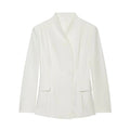 ETJ 2025 women's new fashion design three-dimensional cut high collar slim suit jacket & matching casual trousers Quick Pick Grocers