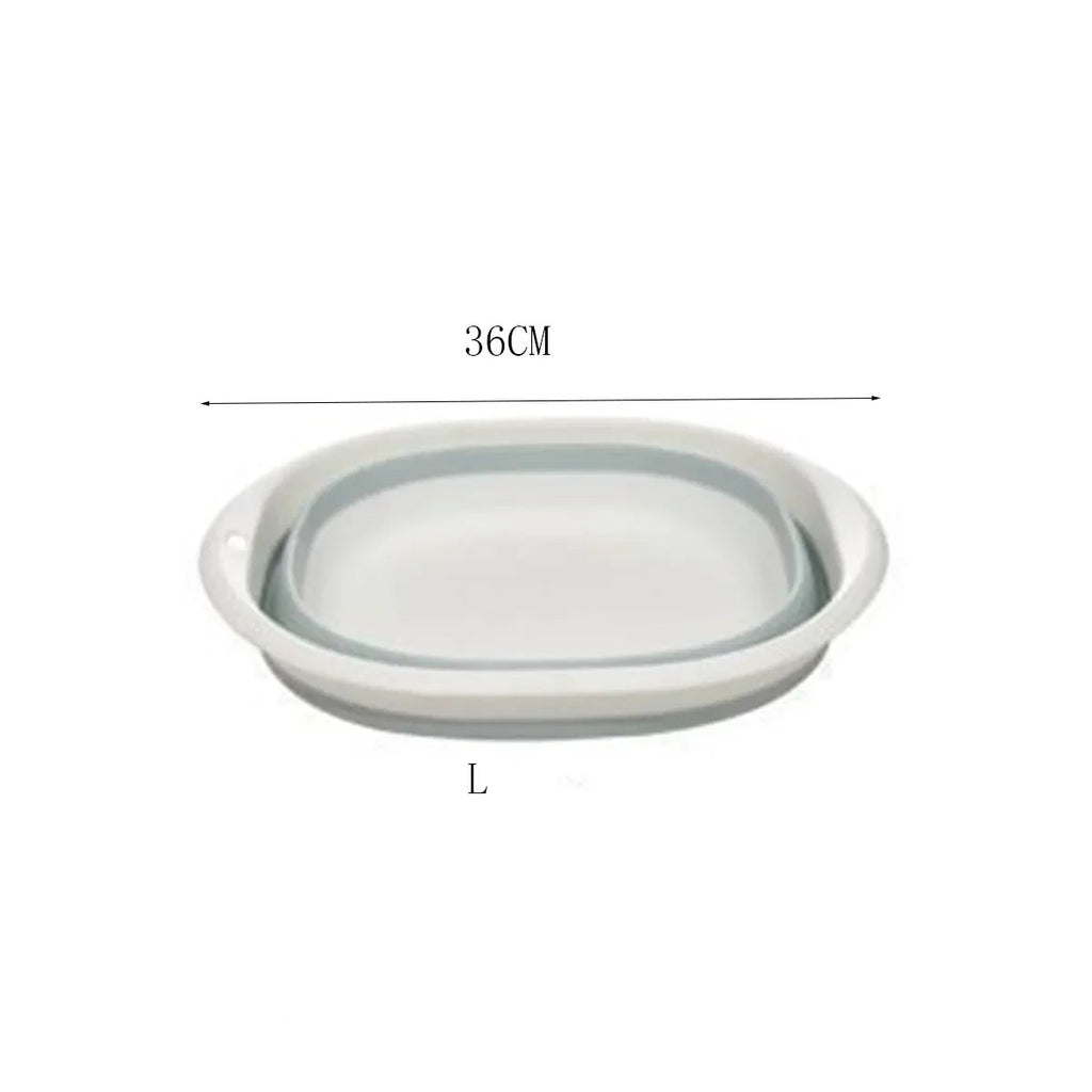 Plastic Folding Wash Basin, Portable Laundry Tub for Home, Bathroom, Kitchen, Adult & Baby Bath Basin, Travel Wash Basket Quick Pick Grocers