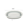 Plastic Folding Wash Basin, Portable Laundry Tub for Home, Bathroom, Kitchen, Adult & Baby Bath Basin, Travel Wash Basket Quick Pick Grocers