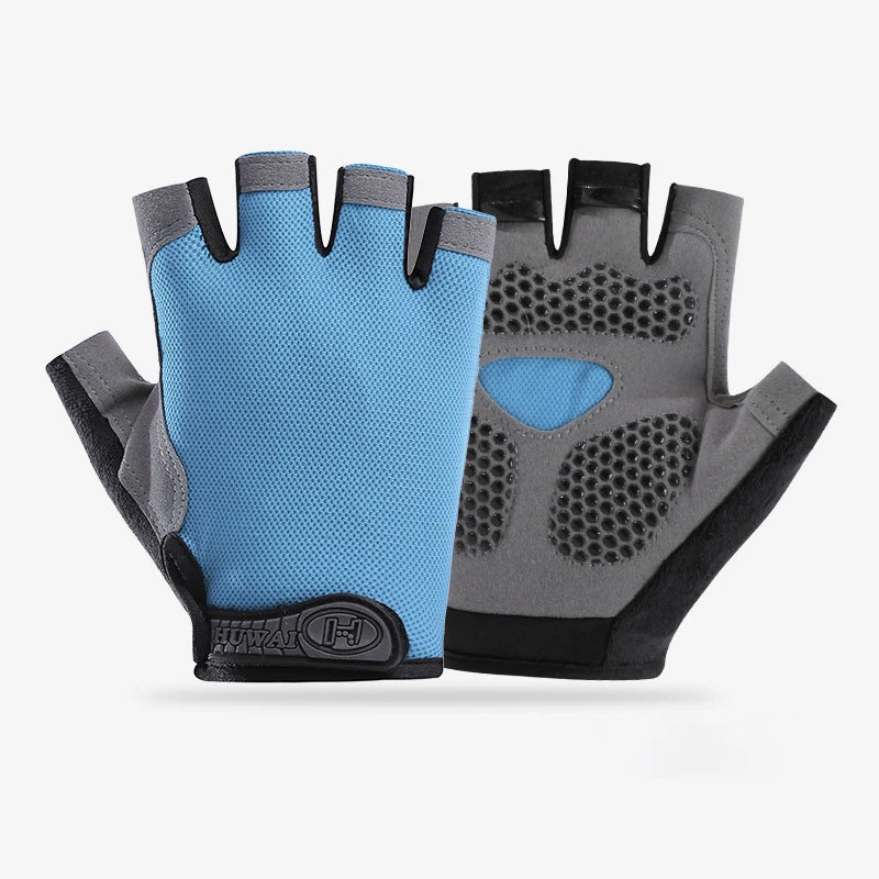 Men Cycling Bicycle Gloves Half Finger Gym Gloves Women Mitten Breathable Anti-slip Glove Fitness Sport Training Gloves Quick Pick Grocers
