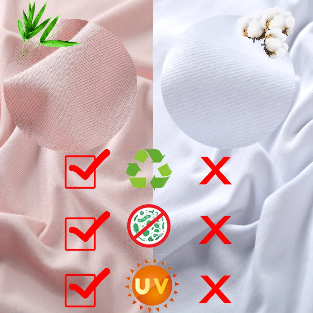 2 Packs Bamboo Fiber Round Neck T-shirts Short Sleeve Classic Tees Sweat-absorbent Gym Man Undershirt Solid Color Tee Black New Quick Pick Grocers