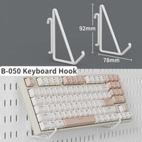 Home Study Storage Pegboard: Suitable for Displaying Figurines, Desk-Top Standing & Clip-On Storage for Furniture Items Quick Pick Grocers