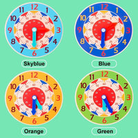 Baby Montessori Toys Wooden Clock Hour Minute Second Cognition Time Learning Teaching Aids Educational Toys For Children Purest Peak