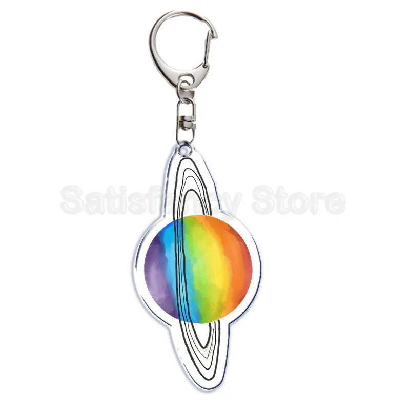 Gay Pride LGBT Rainbow Acrylic Keychain LGBTQ Transparent Double Sided Key Chain Key Ring Lesbian Keychains for Friends Gift Quick Pick Grocers