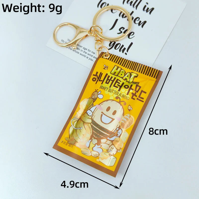 Simulation Instant Noodles Keychain On The Phone Mini Snacks Pendant Bag Pendant Christmas Gifts For The New Year Econic Blanks