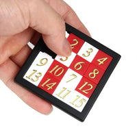 Early Educational Math Toy Developing for Children Plastic 1-15 Number Puzzles Kids Toy Sliding Puzzle Toy 15 Tiles Logics Game Quick Pick Grocers