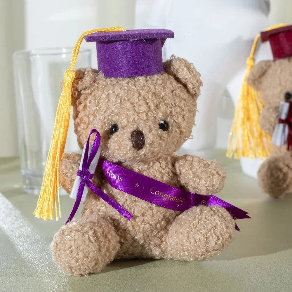 Doctor's Clothing Teddy Bear Doll Plush Toy Small Sitting Doctor Bear Doll Pendant Boys Girls Students Graduation Birthday Gifts Econic Blanks