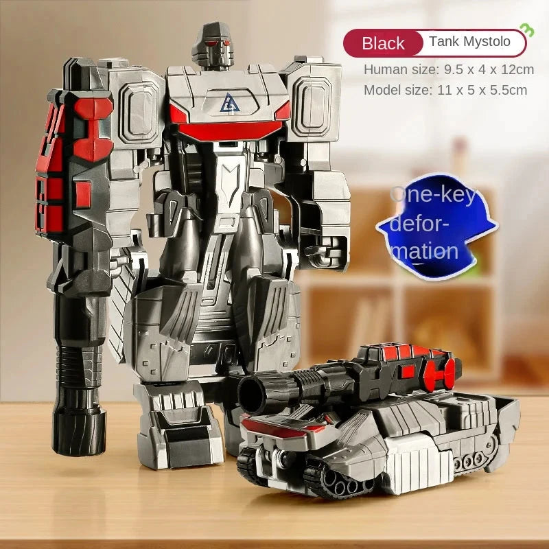 Transformation Car Anime Robot Model One Step Deformation Robot Toy Kid Puzzle Toy Deformation Car Action Figure Model Econic Blanks