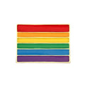 Asexual Gay Lesbian Enamel Brooches LGBT Pride Non-binary Trans Backpack Badge Rainbow Rectangle Lapel Pin Jewelry Friends Gifts Quick Pick Grocers