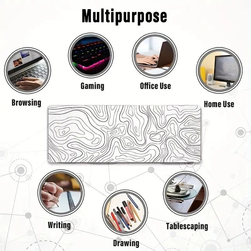 1PC Large Mouse Pads For Desk, Gaming Mouse Pad, Mouse Pad with Stitched Edges and Non-Slip Rubber Base, Extended Mouse Pad Quick Pick Grocers
