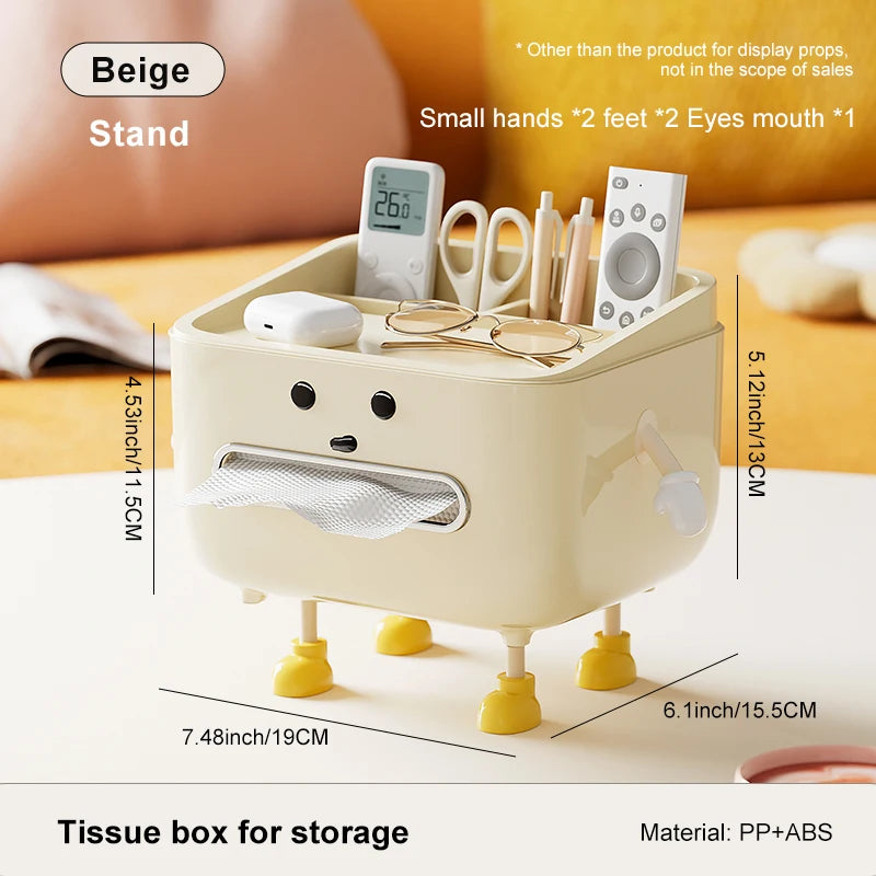 1pc Multifunctional Desktop Storage Box, Cosmetic Organisation Shelf Countertop Storage and Display Box (with Sticker) Quick Pick Grocers